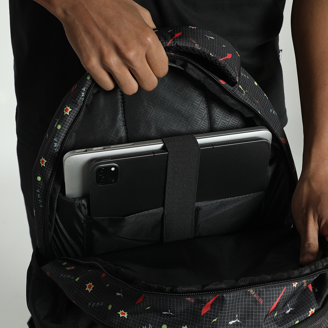 PUMA Unisex Typography Black Backpack